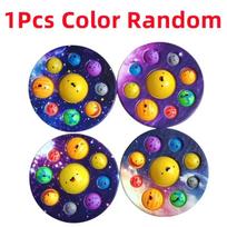 Sensory Baby Simple Dimple Planet Push Bubble Fidget Toy Needs Squishy Stress Toys For Children Kids Gift For Kids Adults Children's Birthday Gift