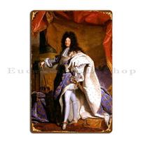 DORA Tin Sign Hyacinthe Rigaud Louis  Louis Xiv King Sun Metal Sign Designing Classic Bar Wall Plaque Plaques Tin Sign Poster 20x30cm（7.8x11.8inch）