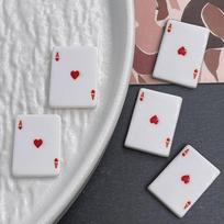 Resin Jewelry Accessories Simulated Playing Cards Diy Phone Cases Handmade Children'S Hair Clips Playing Card Pendants Materials