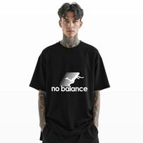 No Balance Funny T-Shirt – Parody Graphic Tee with Falling Silhouette A326 M