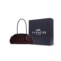 COACH Empire Carryall Odinė Pečių Rankinė Didelė Moteriška Bordo Vyno Raudonumo Basic Set (Bag + Dustproof Bag)