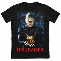 Hellraiser Pinhead marškinėliai, siaubo filmo art close-up, vyriški juodi marškinėliai L