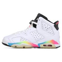 Air Jordan 6 Retro Pink Flash GS 384665-103 36 balta