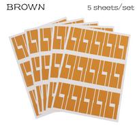 Useful Network Wire Marker Tool Identification Tags Stickers Cable Labels Fiber Organizers red-5sheet