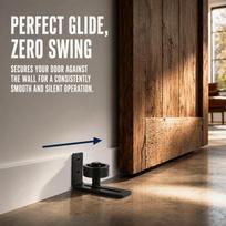 Carbon Steel Barn Door Guide Rail Black Sliding Door Guide Durable Guide Rail  Door
