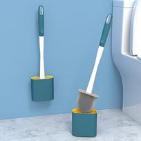 Sodolike Shangdao All-Angle Silicone Toilet Brush, No Drilling Required, Wall-Mounted, for Bathroom And Toilet