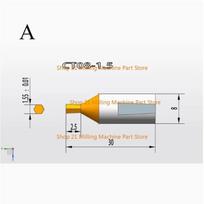 CT08 HSS-Tin Rotary Broach Punching Cutter Tool 8mm Shank Inner Hexagon for Steel Special Punch for Steel Parts A
