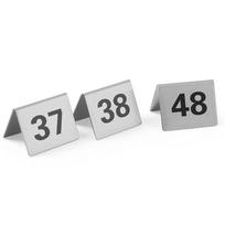 Tabliczka informacyjna numer stolika 37-48 stal nierdzewna zestaw 12szt. - hendi 663875
