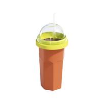 Food-Grade Slushy Maker Cup Large Capacity Ice Cream Maker Cup Quick Frozen Cup  Kitchen Tool oranžinė