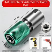 3/8-Inch Drive Size Electric Drill Adapter 6.5mm Diameter Transformer  Household Renovation 3/8