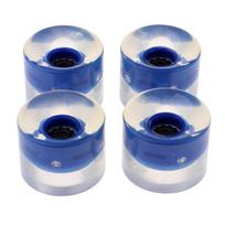 Flashing Skateboard Wheels PU Material Upgrade Street Cruiser Night Glow for Board Skill Repair Kit tamsiai mėlyna spalva