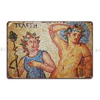 Dionysos Mosaic Gaziantep Zeugma Museum Metal Sign Club Party Classic Create Club Customize Tin Sign Poster 20x30cm（7.8x11.8inch）