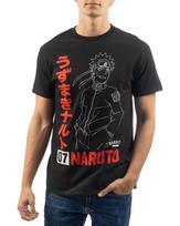 Naruto Uzumaki T-Shirt Men's Naruto Sketch Short Sleeve Graphic Top S