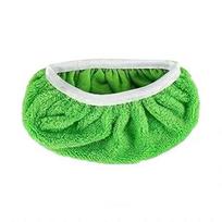 Green Microfiber Mop Cloths with Elastic Band - 3 Pack, Washable & Reusable for Flat Mops 25.4*11.5cm žalia