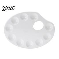 Multipurpose Color Tray Paint Palette Ten-hole Mixing Tray Durable Thickened Professional Painting Plastic Art Supplies for Watercolor Acrylic And