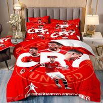 Duvet Cover Luxurious Football Star Cri-stiano Ronaldo Printing Bedding Set Duvet Cover Bed Youth Kids Girl Boys Birthday Gift 200x200cm