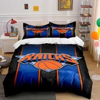 Knicks logo with basketball.  Bedding sets Duvet cover sets Duvet covers Pillowcases(1*Duvet Cover 2*Pillowcases without duvet insert) 135x200cm