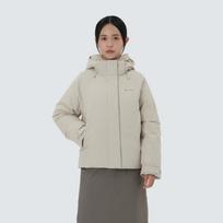 [Snowpeak] 2L Titanic Women's Hooded Heavy Down Jacket Light Beige (S25WWTDJ31) 85(S)