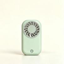 1pc Portable mini handheld fan, USB rechargeable pocket portable fan, ultra-thin card style 5-speed wind adjustable strong wind small fan, šviesiai žalios spalvos