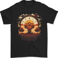 Apocalyptic Time Bomb Climate Change Gothic Mens T-Shirt 100% Cotton S