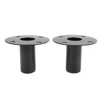 2PCS 107x83mm Tripod Speaker Stand Mount Adapter Iron Speaker Pole Mount  Studio Use 2PCS