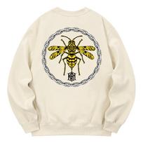 Khan 6312 Kmc0045 Bumblebee Fleece-Lined Sweatshirt - Cream L