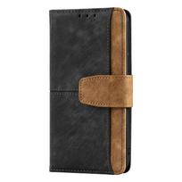 Lichicase Business Leather Flip Book Phone Case for Realme 14 P3 Neo 7X Skin Feel Flip Kickstand Back Cover Opp Bag&For iPhone17 juoda