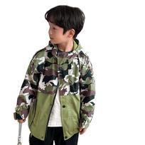 LUSON Boy's Camouflage Waterproof Windbreaker Jacket 100