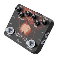 Rowin Heavy Metal Distortion Guitar Effect Pedal with 80s or 90s Metal Sounds Crazy Metal Sounds and Earphone Useable Output Metal Dist