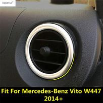 Accessories For Mercedes-Benz Vito W447 2014 - 2025 Dashboard Side Air Conditioning AC Outlet Vent Ring Cover Trim Interior Kit
