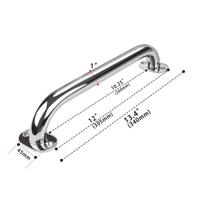 high-quality Stainless Steel 9“ 12“ 16” Grab Handle Handrail Polished Boat / RV / Bath Boat Accessories Marine 12 inchs