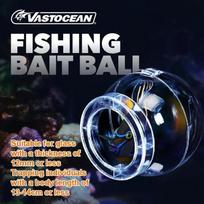 VASTOCEAN Magnetism Fish Catching Ball High Transparent Plastic Aquarium Trap Catcher for Marine Tank Fish Catching Ball gray