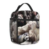 Bestselling Ferrets Feminine Bento Bag Office Lunch Meal Prep Bag One Size