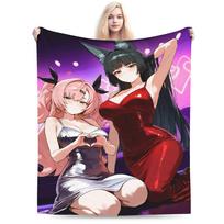 ZZZ Ellen Nicole Miyabi Plush Blanket Girls Boys Flannel Throw Blanket For Couch Chair Super Warm Custom Quality Bedspread Gift Size: 75*100cm, Weight: 230 GSM