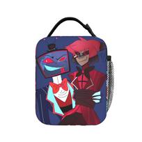 Radiostatic Vox and Alastor Insulated Lunch Bags Cooler Bag Reusable,Lunch Container Large Tote Lunch Box Girl Boy Picnic One Size