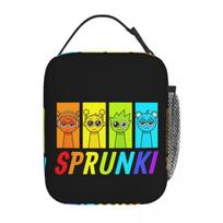 Sprunki Characters Game Insulated Lunch Bag Thermal Bag Lunch Container Oren Simon OWAKCX Sky Tote Lunch Box Food Handbags One Size