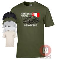 M4 Sherman Firefly T-Shirt. A classic World war 2 British tank. Great gift idea for a WW2 enthusiast L