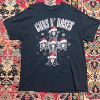Guns N Roses Christmas T-Shirt Vintage Rock Black Size L M