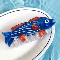Pvc Ocean Animal Hair Claw Goldfish Fish Grab Clip Fashion Marine Life Fish Hair Clip  Travel Style 1
