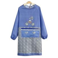 Anti-Dust Kitchen Apron Waterproof Cooking  Cover Clothing Long Sleeves Cooking Apron  Restaurant žalia