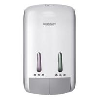 Bathroom Hand Sanitizer Dispenser Wall Mounted Manual Plastic 400 Ml*2 in 1 Liquid Shampoo Gel Soap Dispenser for Kitchen Hotel balta