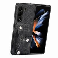 For Z Fold7/Z Fold6 Animal Design Multi-Functional Card Case Wristband Card Holder Protective Cover with Fabric Z fold5 juoda