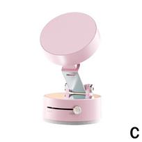 Vacuum Adsorption Magnetic Suction Cup Phone Mount Double Sided Hands-Free Magnetic Cell Phone Holder for Car/Gym/Mirror/Smoot rožinė