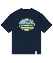 Graver Ordinary [Odnr-Unisex] Vintage Sunshine Short Sleeve T-Shirt_Navy Navy/Xl