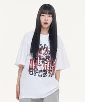 Row Lab Raw Cracked Vintage Short Sleeve T-Shirt - White M
