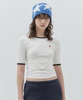 Kirsh Plain Slim Fit Ringer T-Shirt [White] 1
