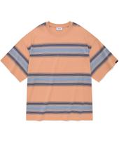 Covernat Gradient Stripe T-Shirt Salmon Salmon/L