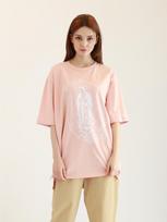 Montis Our Lady Of Guadalupe T-Shirt Light Pink/Free