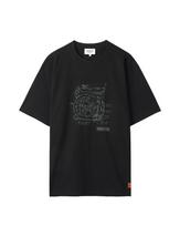 Brompton London 1975 Front Bicycle Print T-Shirt - Black (P242Uts421) Black/110