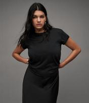 Allsaints Anna Tee Wm111S-5 Black/Uk 2/Us 00